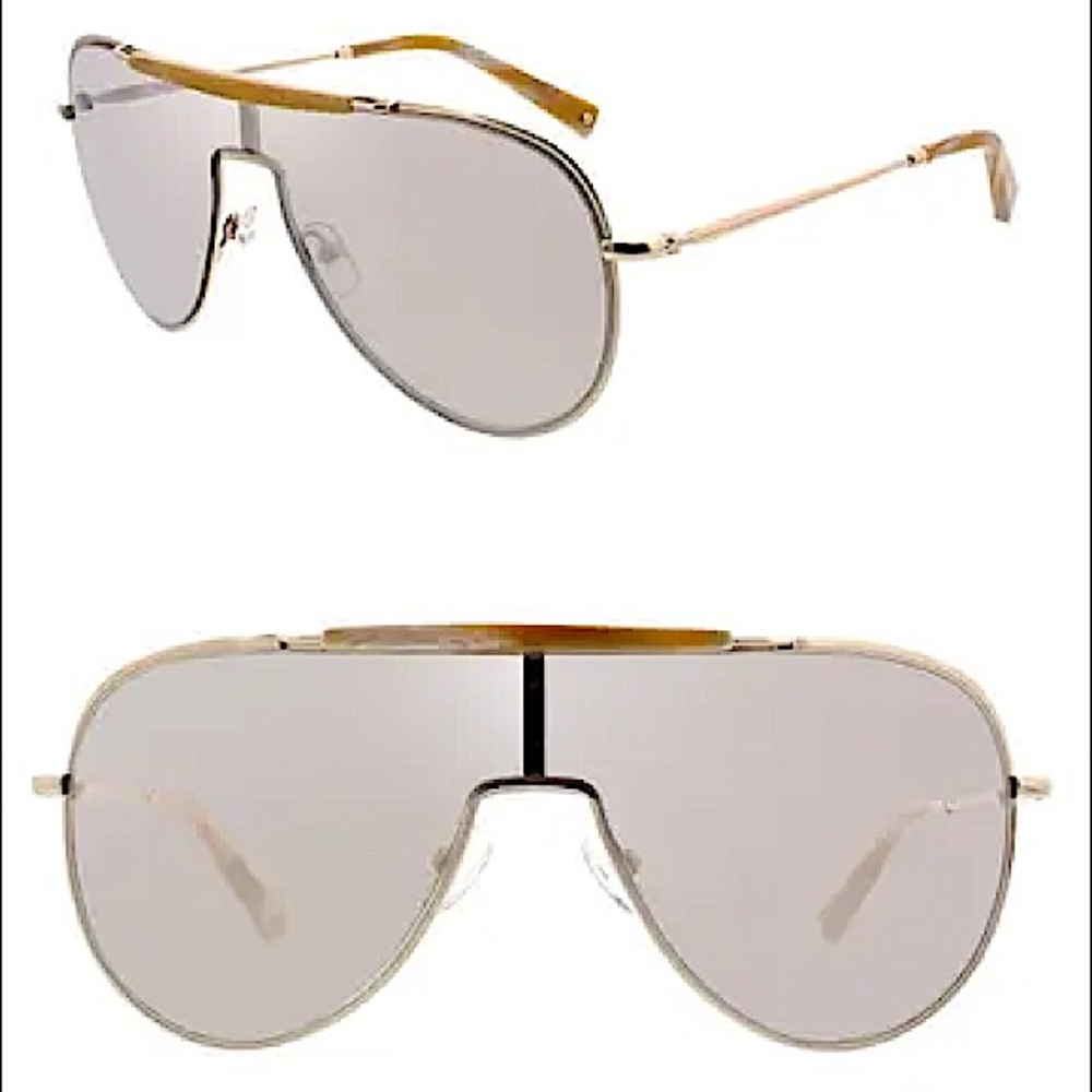 Kendall + Kylie Layla shielded aviator sunglasses